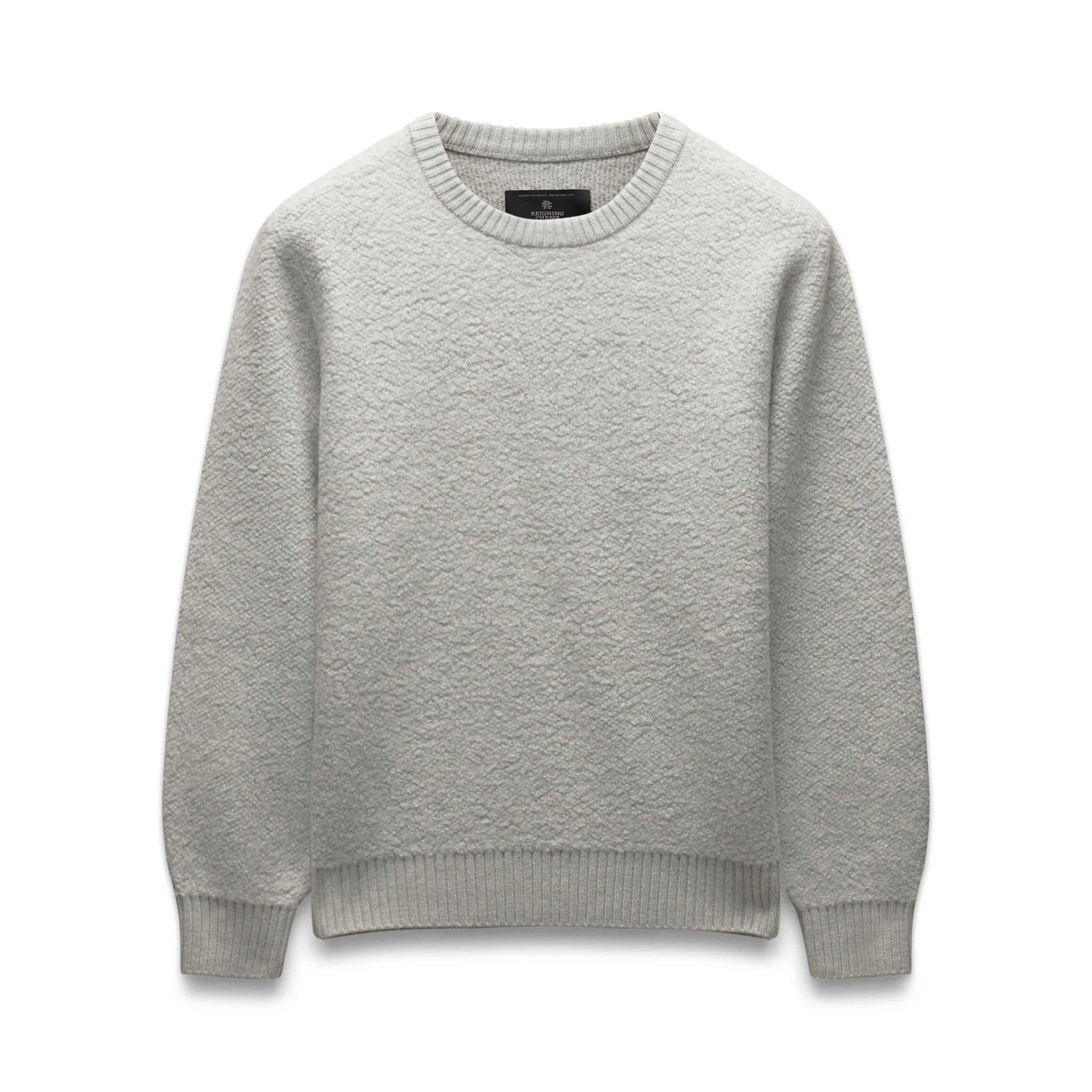Textured Boucle Turf Crewneck